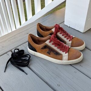 Frye Suede Ivy logo patch women's Sneakers
